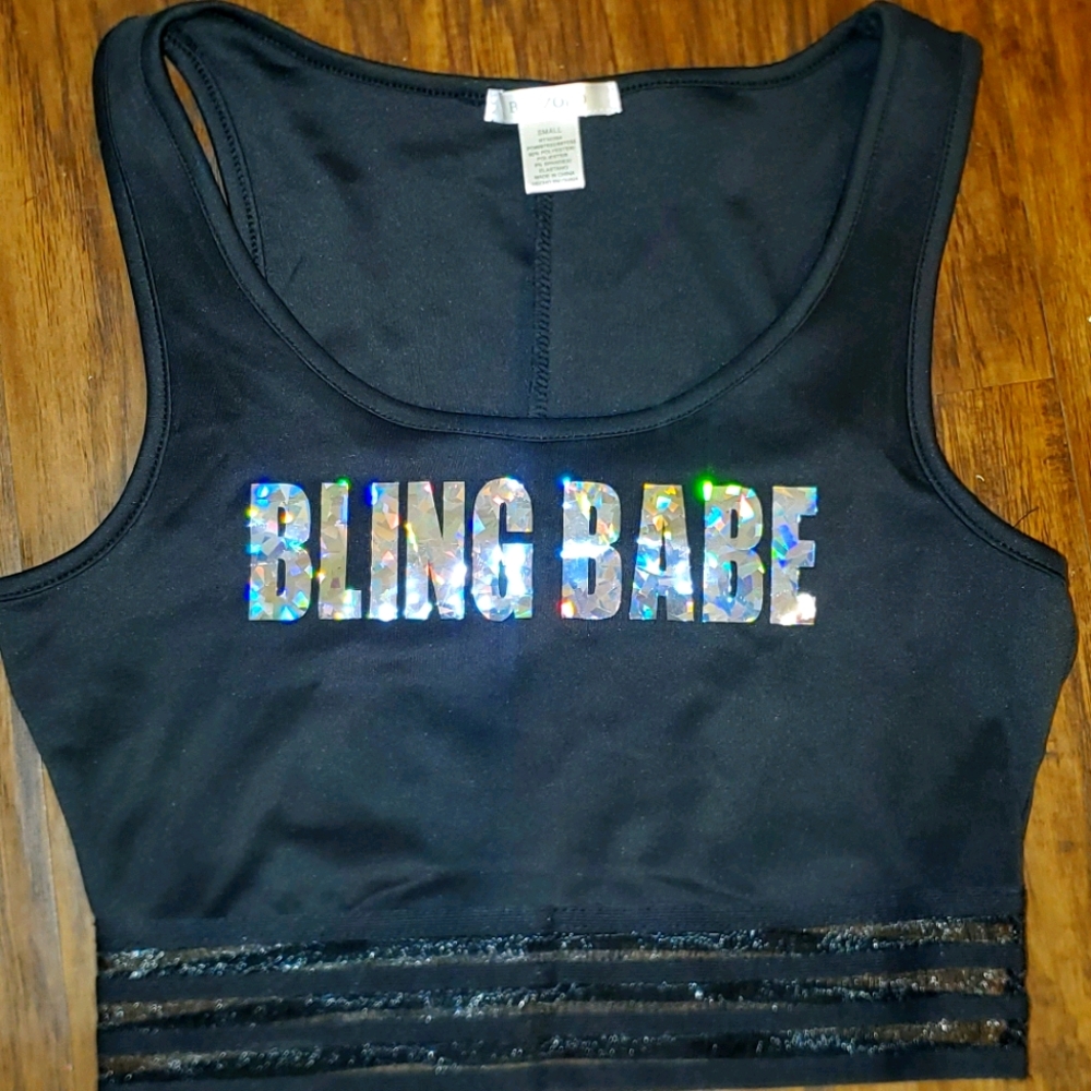 Bling Babe Crop top new
